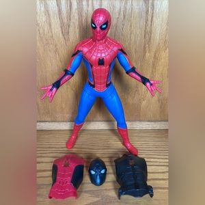 Talking Spider-Man Far from Home Deluxe Web Gear Sound Suit 13” Action Figure